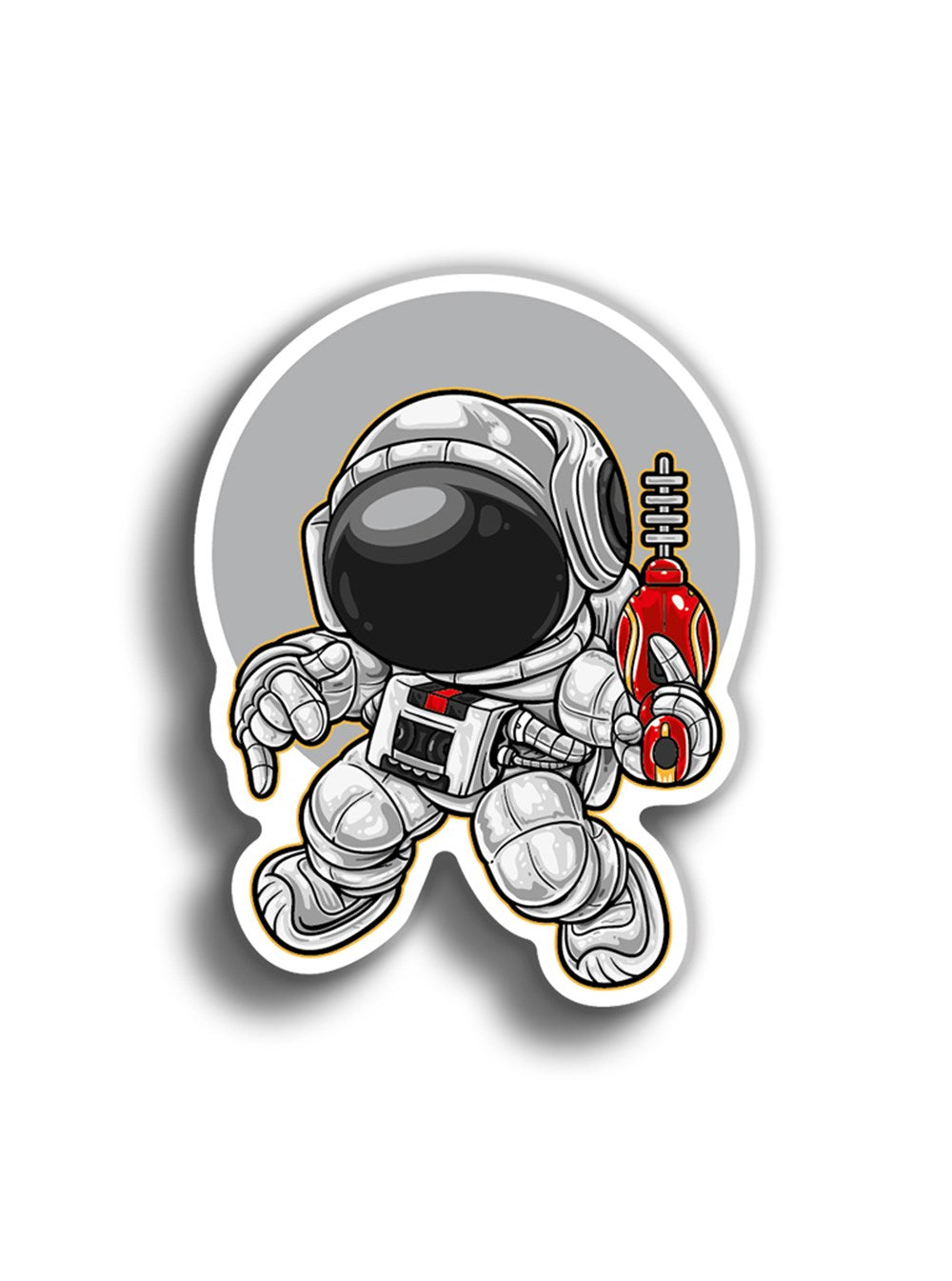 Astronot 9x7 cm Sticker