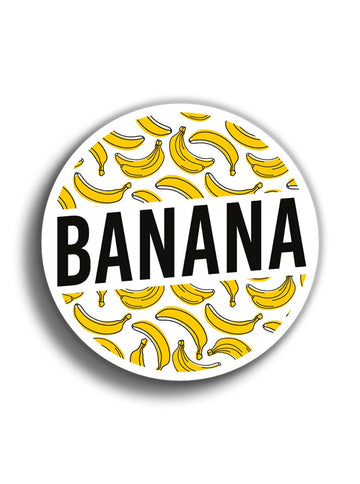 Banana 10x10 cm Sticker