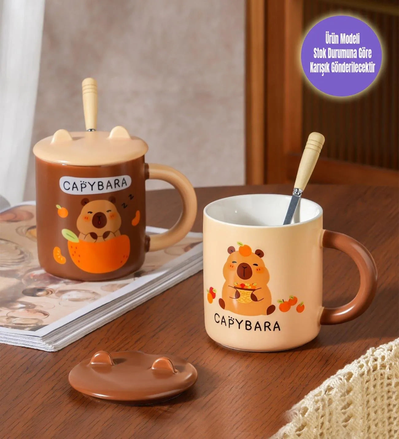 Capybara 3D Seramik Kupa Mug