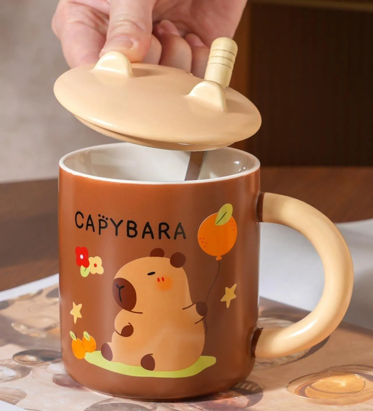 Capybara 3D Seramik Kupa Mug