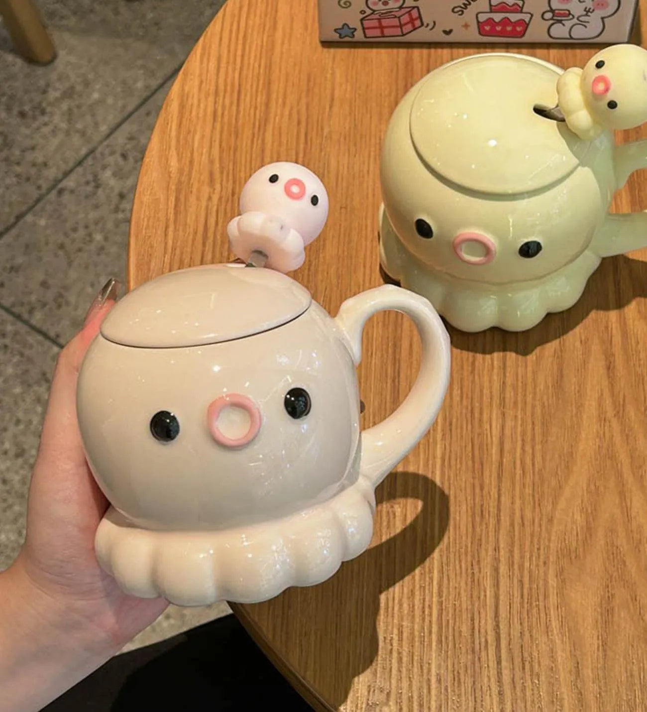 Ahtapot 3D Seramik Kupa Mug