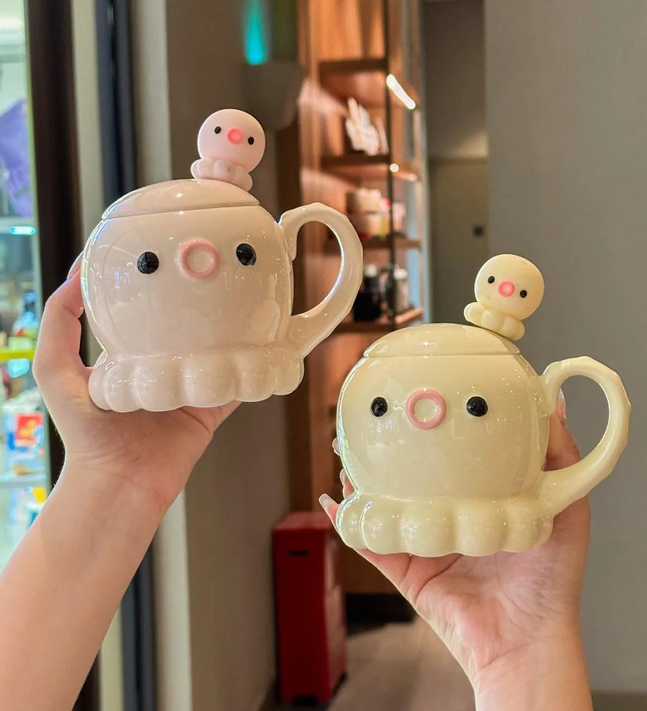 Ahtapot 3D Seramik Kupa Mug