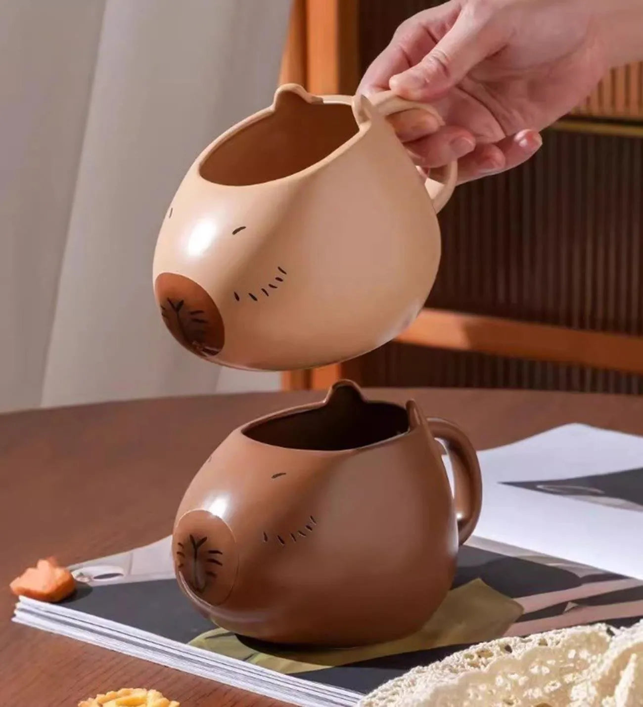 Capybara 3D Seramik Kupa Mug