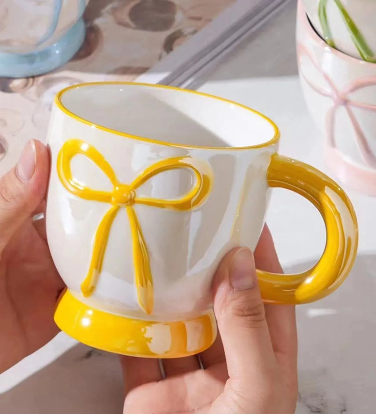 Kurdele 3D Seramik Kupa