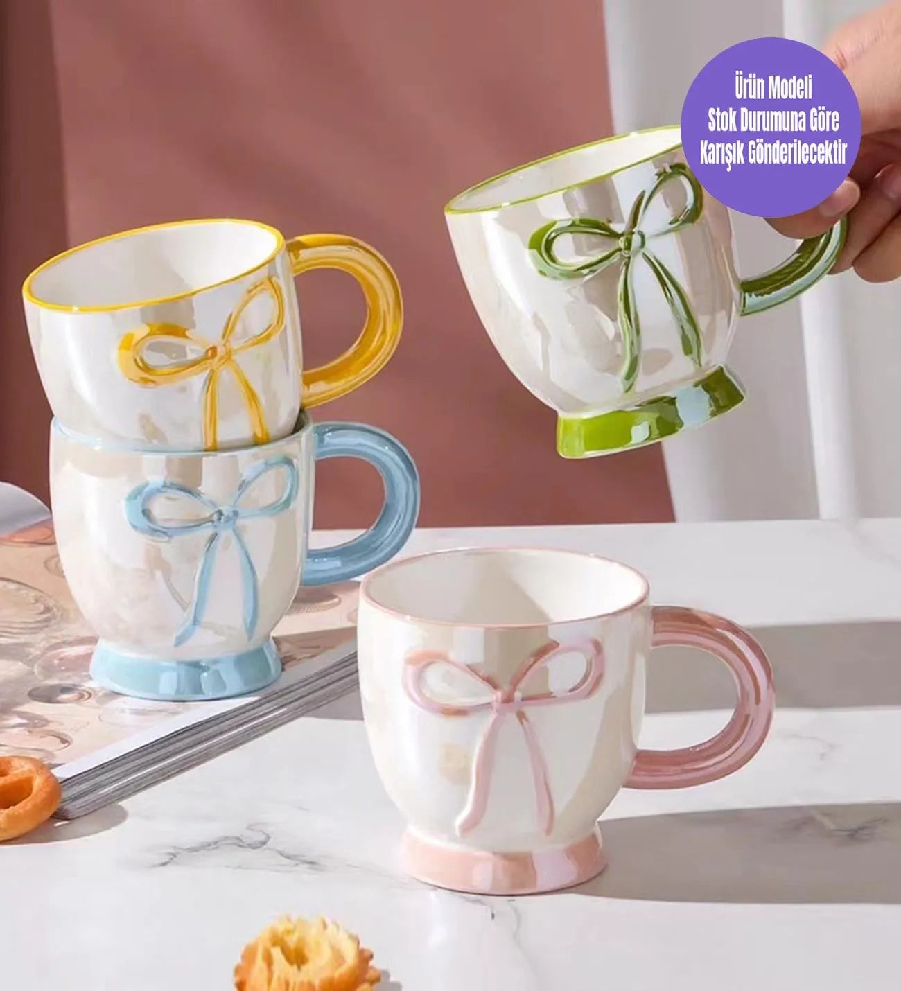 Kurdele 3D Seramik Kupa