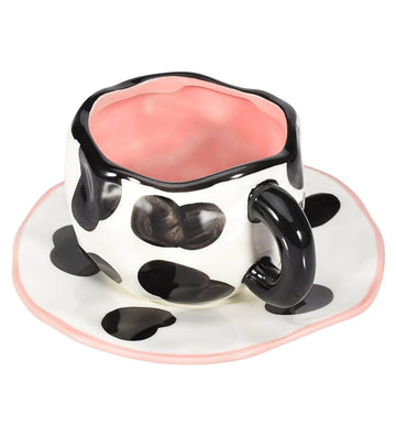 İnek Desenli 3D Seramik Kupa