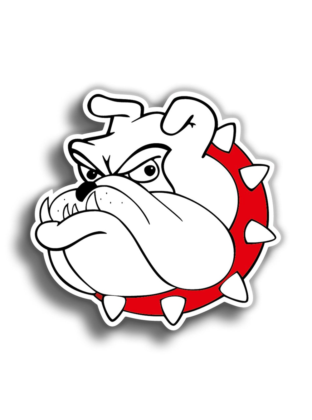 Bulldog 10x10 cm Sticker