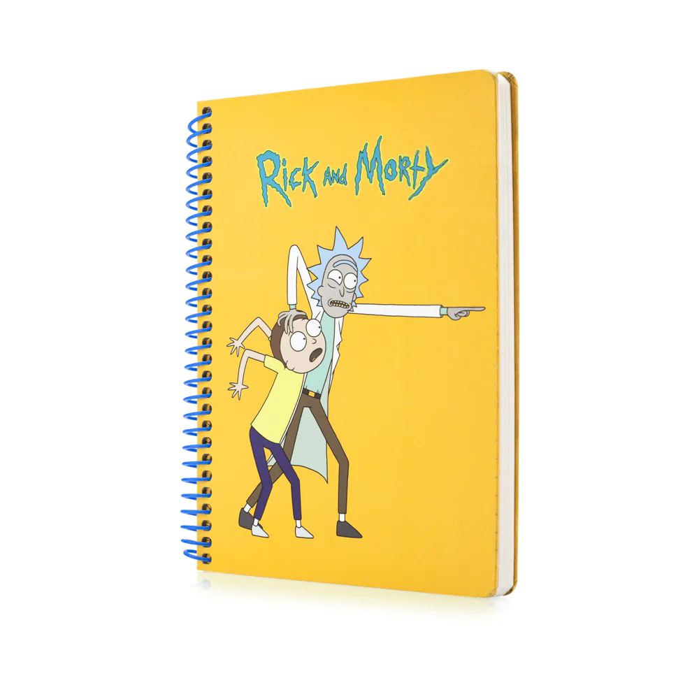 Rick & Morty Sarı Butik Defter