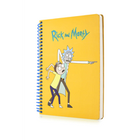 Rick & Morty Sarı Butik Defter