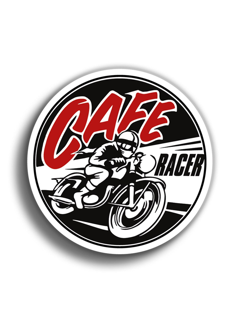 Cafe Racer 9x9 cm Sticker