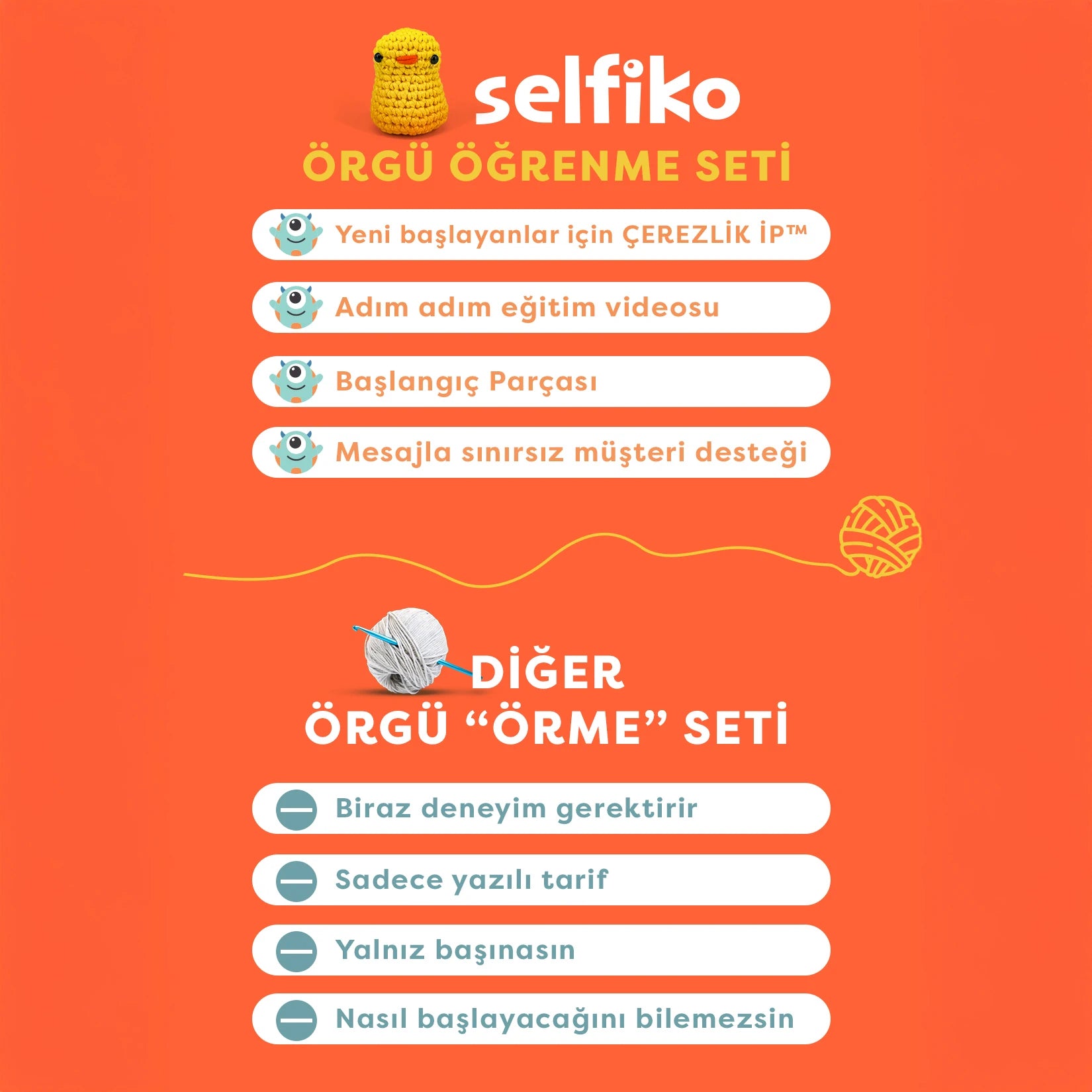 Civcive Örgü Öğrenme Seti