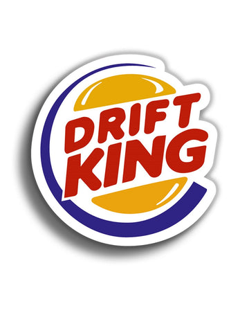 Drift King 9x9 cm Sticker