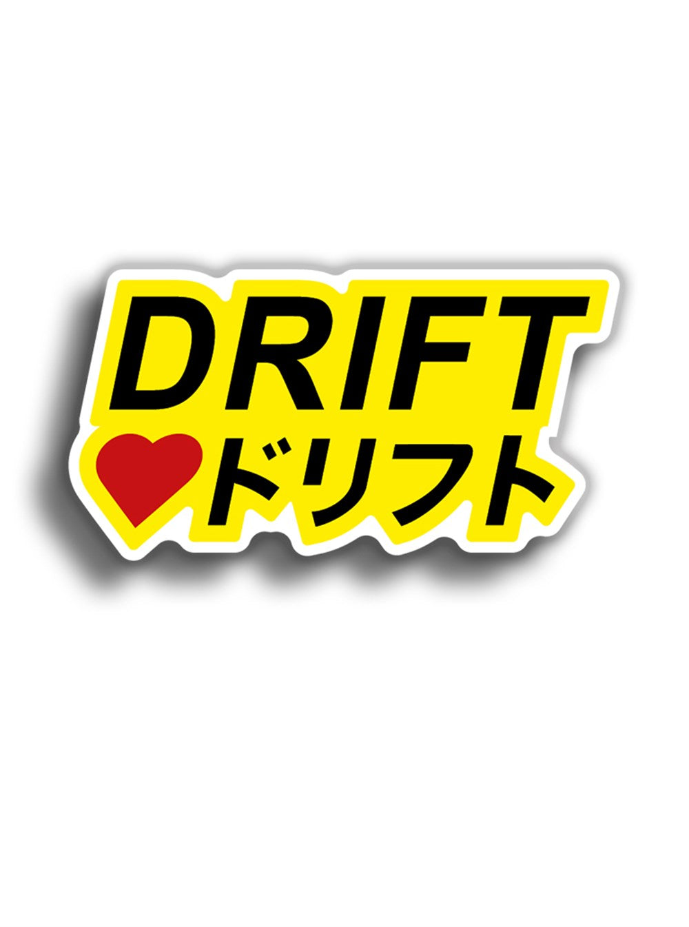 Drift Love 11x6 cm Sticker