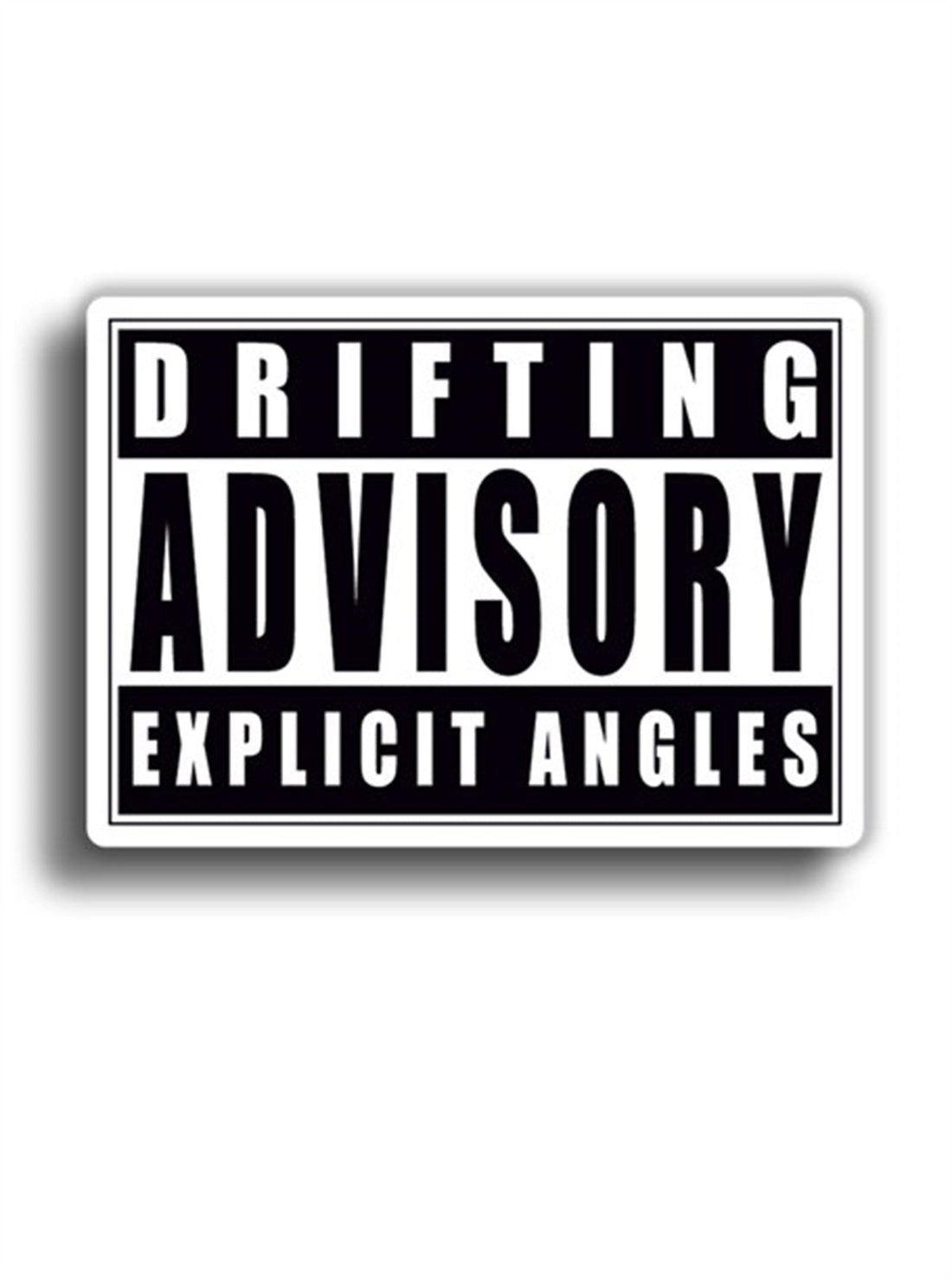 Drifting Advisory 11x8 cm Siyah Sticker