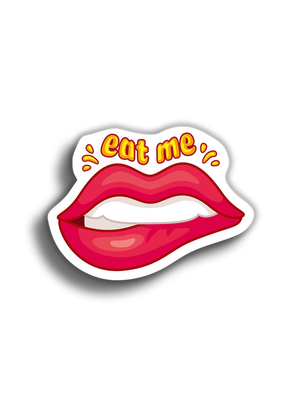 Dudak Eat Me 10x8 cm Sticker