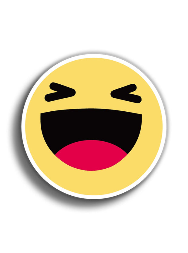 Emoji Gülen 9x9 cm Sticker – Colorres