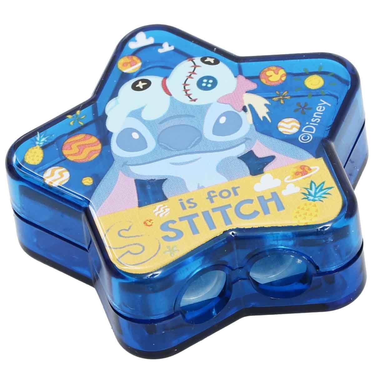Stitch Desenli Yıldız Şekilli Hazneli Kalemtıraş
