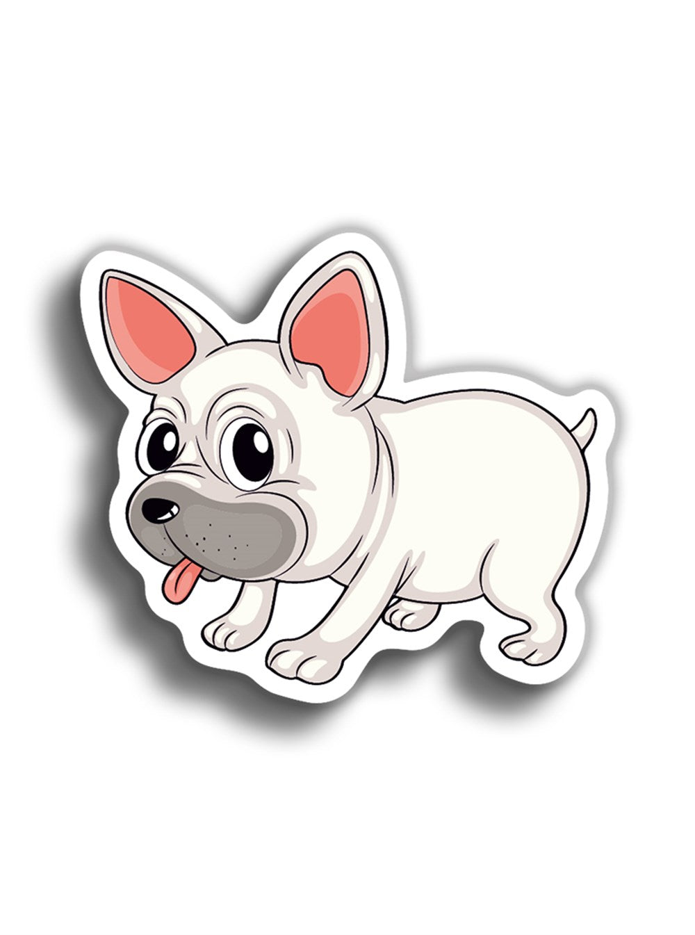 French Dog 10x9 cm Sticker