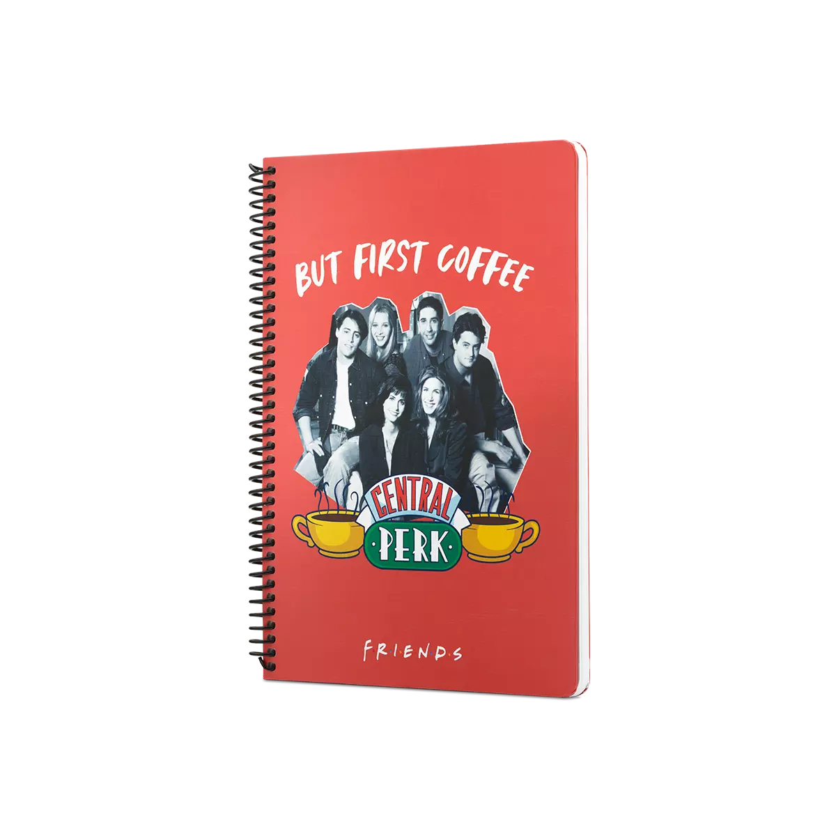 Friends Central Perk But First Coffee Spiralli Defter Kırmızı