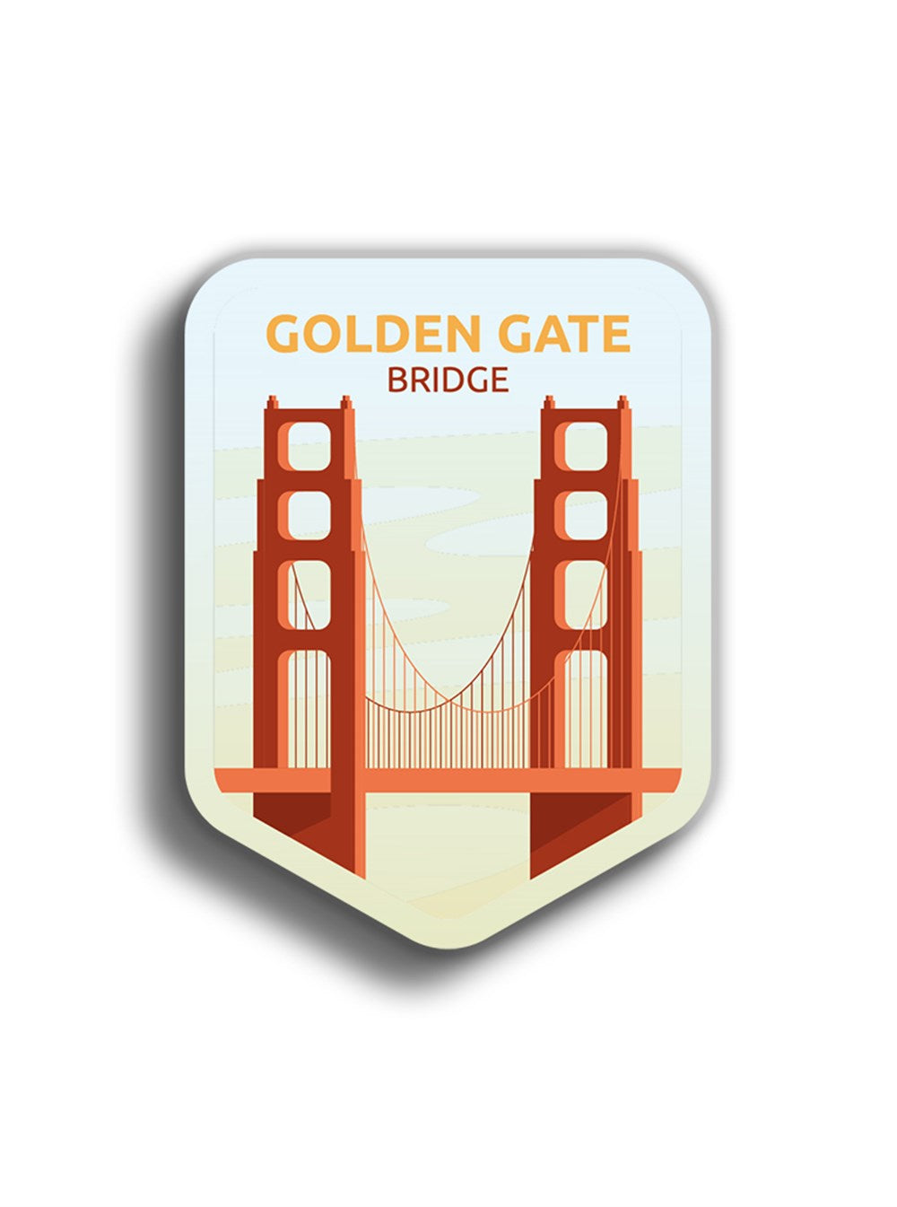 Golden Gate Köprüsü 10x8 cm Sticker