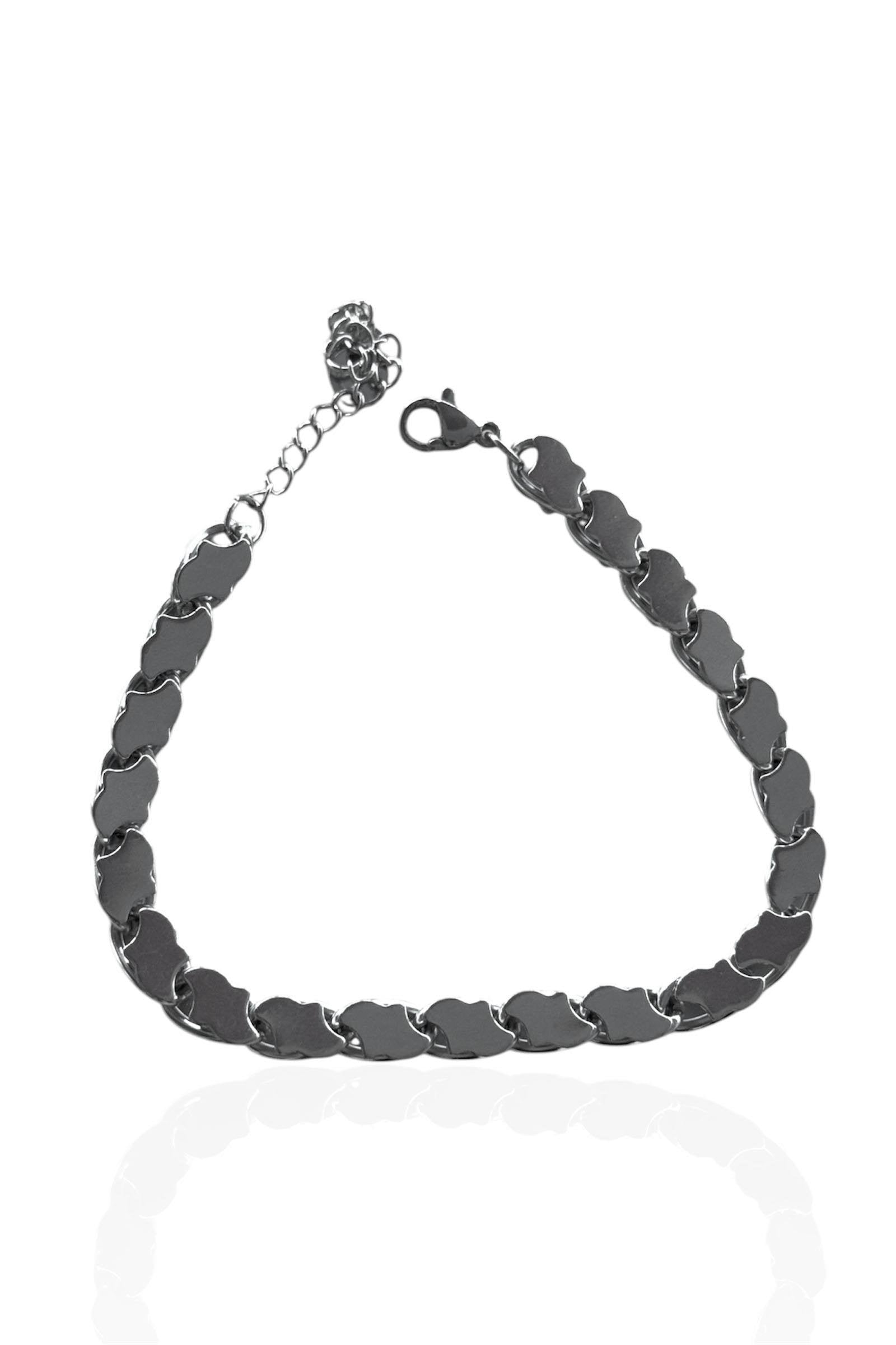 Gümüş Renk Kura Çelik Bileklik