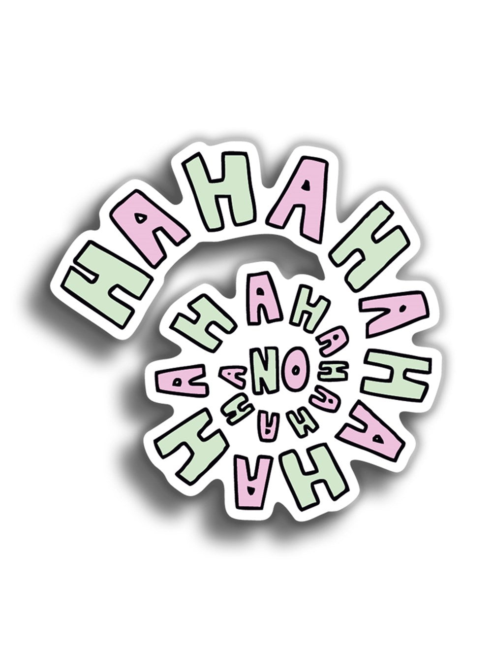 HAhaHaha 10x9 cm Sticker