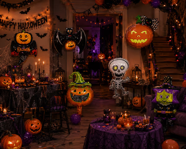 6'lı Halloween Set Folyo Balon