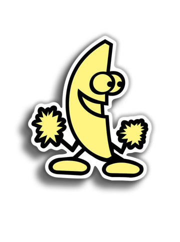 Happy Banana 9x8 cm Sticker