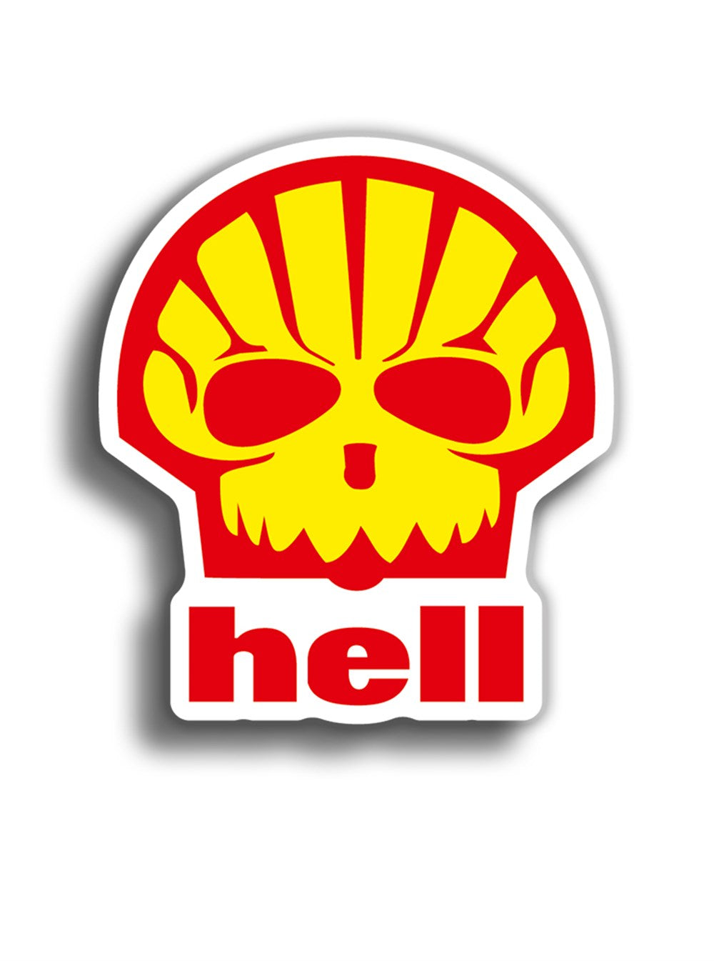 Hell 10x9 cm Sticker