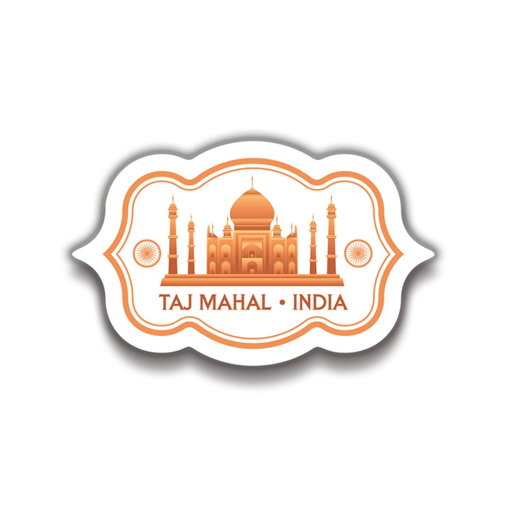 Hindistan Tac Mahal 8x5 cm Sticker