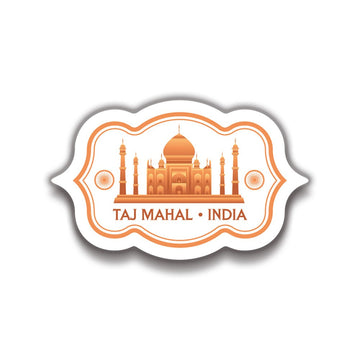 Hindistan Tac Mahal 8x5 cm Sticker