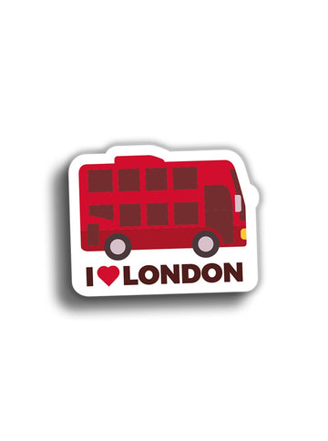 I Love London 10x8 cm Sticker