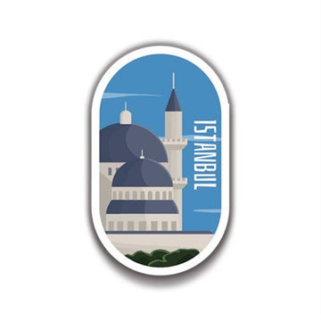 İstanbul 5x3 cm Sticker