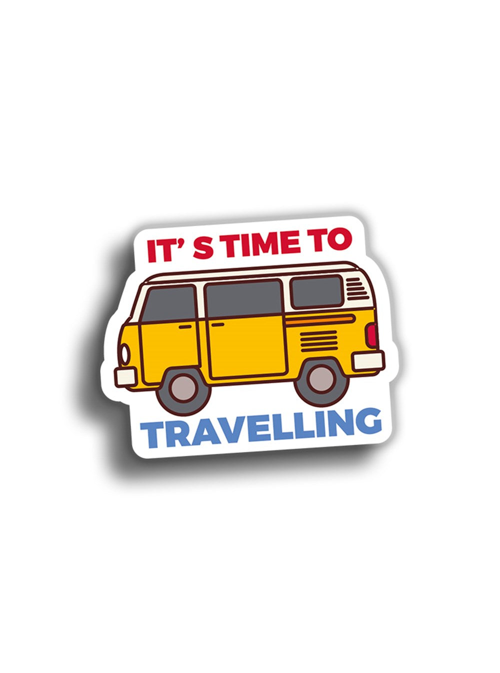 It's Time To Travelling 10x8 cm Sticker