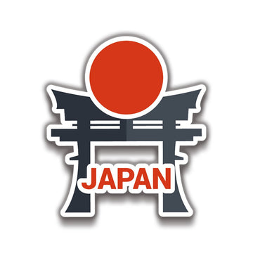 Japonya 6x5 cm Sticker