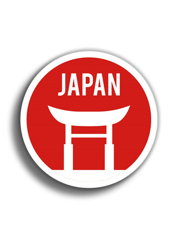 Japonya 9x9 cm Sticker