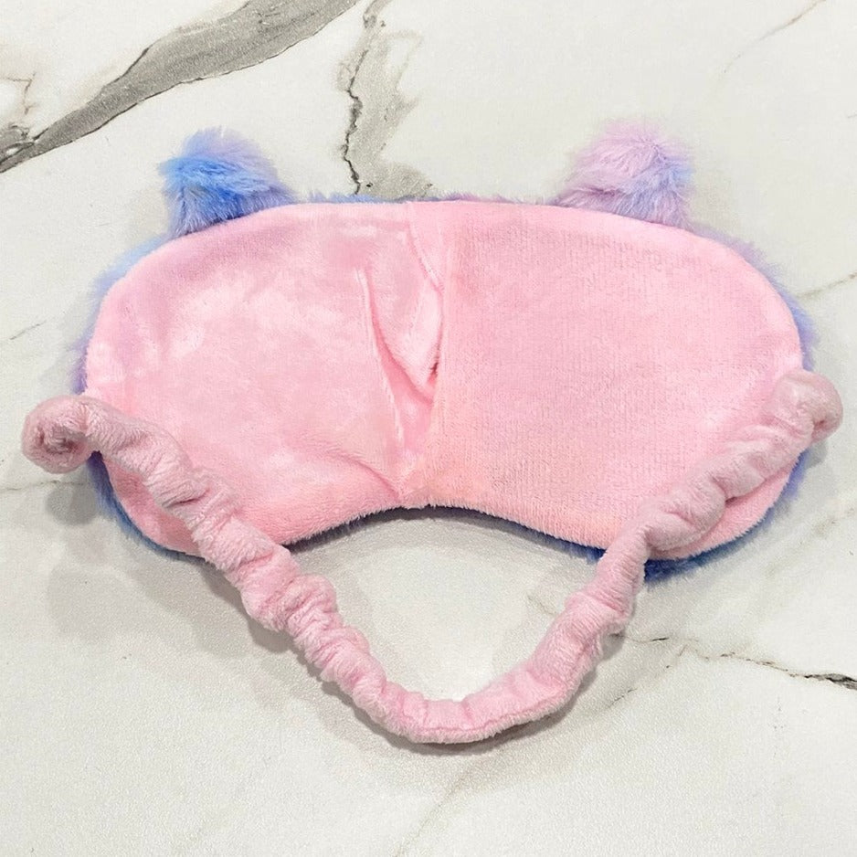 Mavi Tavşan  Peluş Uyku Bandı