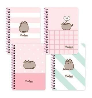 Pusheen A6 80 Yaprak Çizgili Spiralli Bloknot