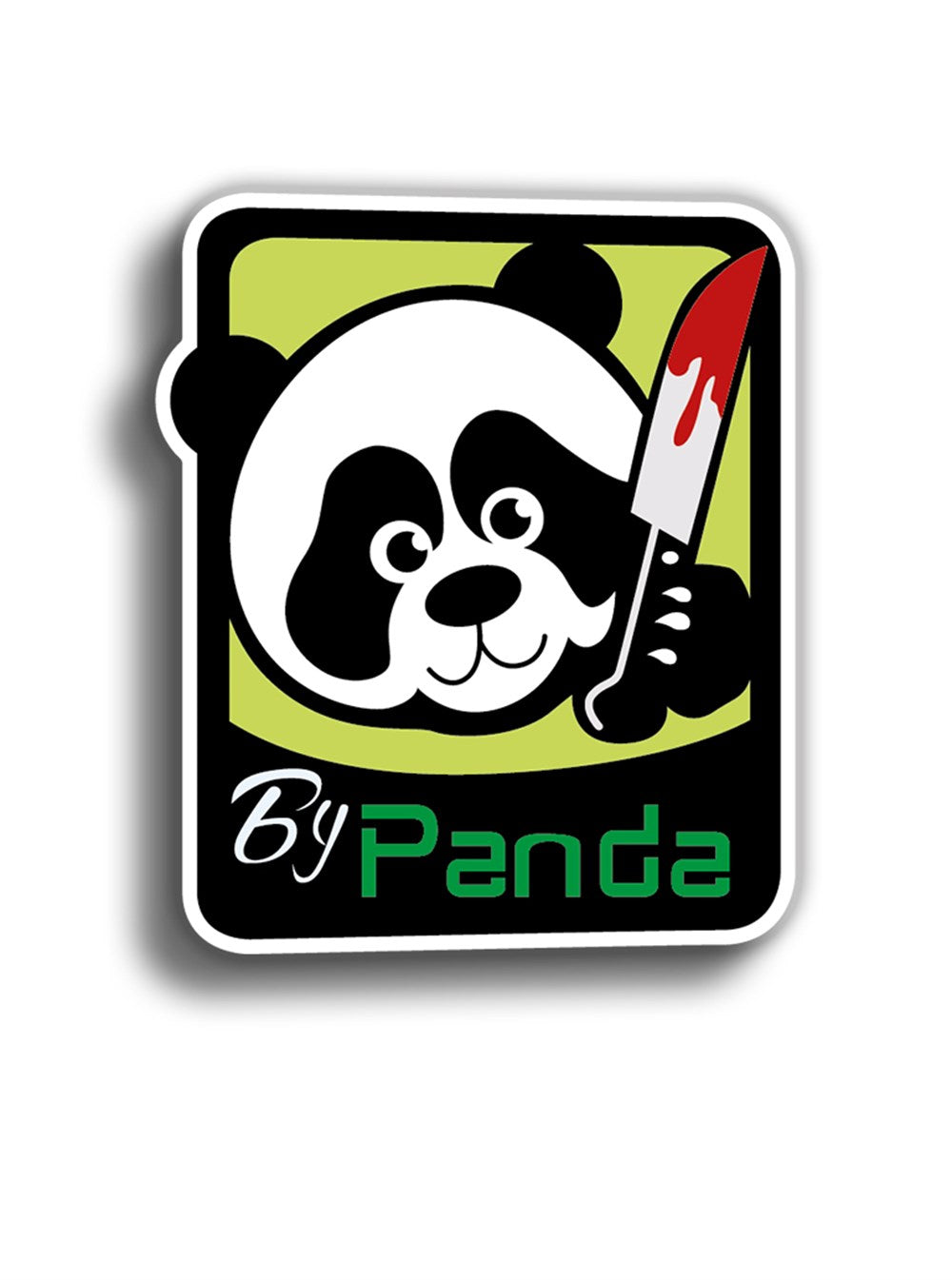 Killed by Panda 10x9 cm Sticker