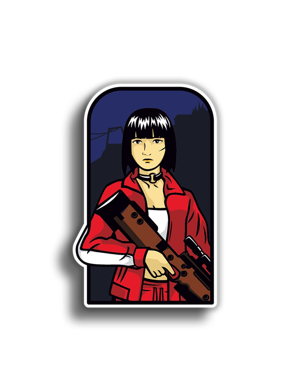 Killer Girl 9x6 cm Sticker