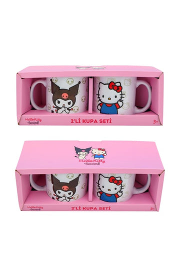 Kuromi&Hello Kitty 2'li Çift Kupa