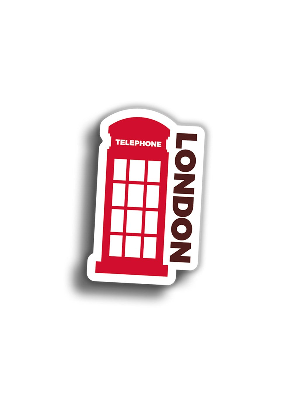 London Telephone 11x7 cm Sticker