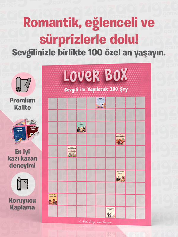 Lover Box Sevgili ile Yapılacak 100 Şey Kazı Kazan Posteri