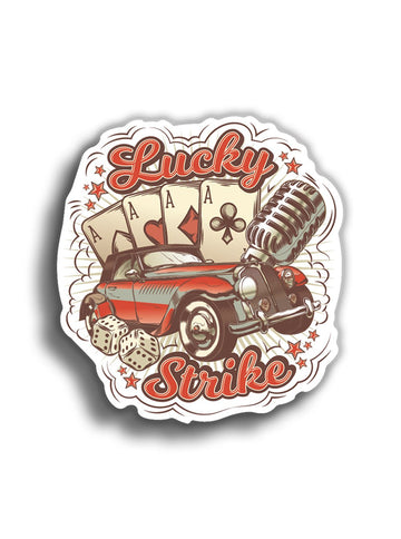 Lucky Strike 11x10 cm Sticker