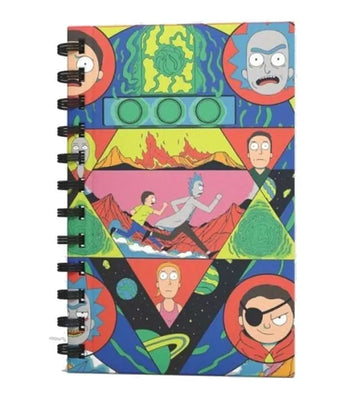 Rick And Morty Spiralli Defter Kırmızı