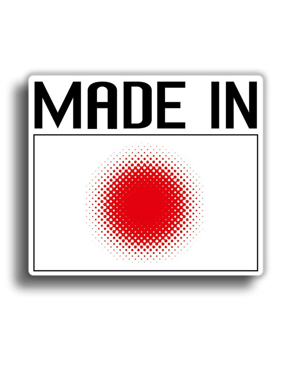 Made In Japan 10x8 cm Sticker