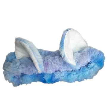 Mavi Kulaklı Peluş Saç Bandı