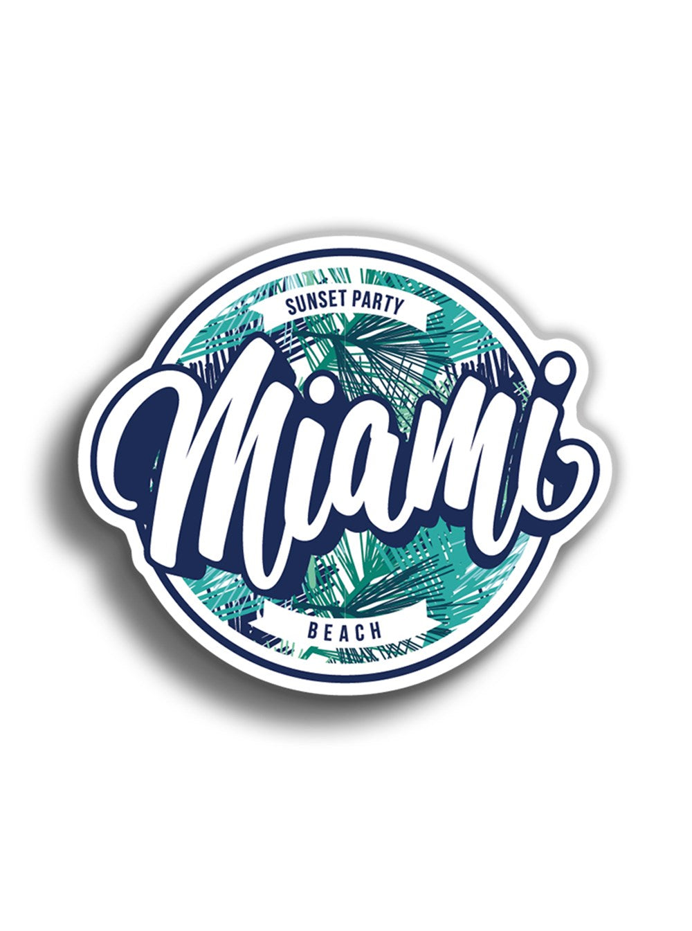 Miami 10x10 cm Sticker