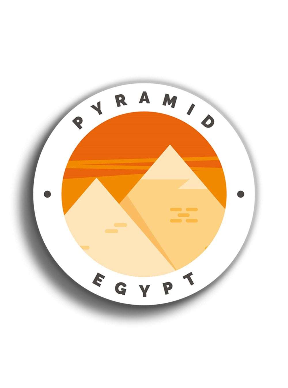 Mısır Piramitleri 9x9 cm Sticker