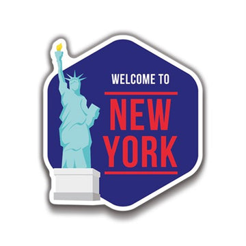 New York 10x9 cm Sticker